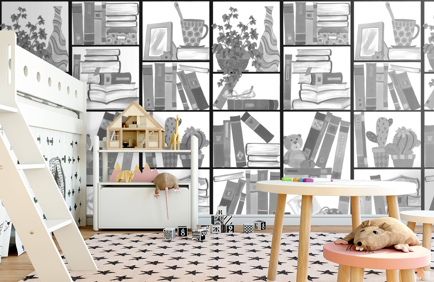 Обои P121601-4 фото в интерьере детская