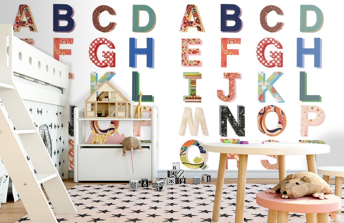 Обои P121804-4 фото в интерьере детская