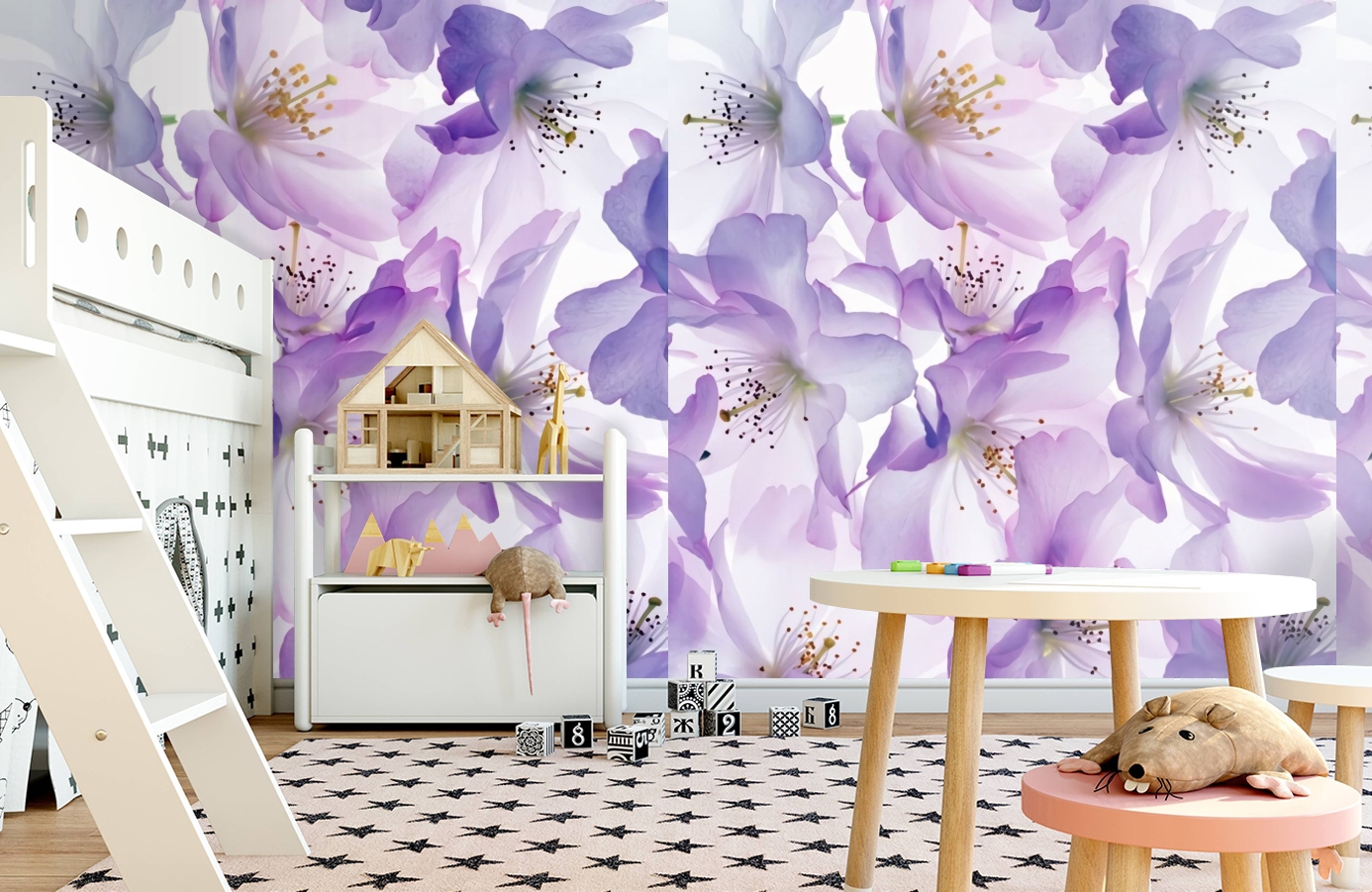 Обои P140501-4 фото в интерьере детская Обои P140501-4 фото в интерьере детская