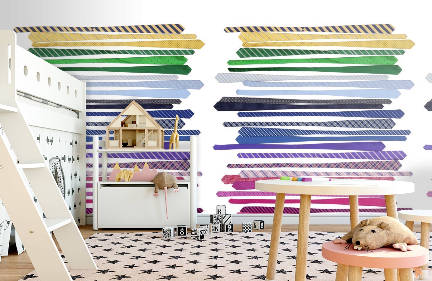 Обои P141502-4 фото в интерьере детская