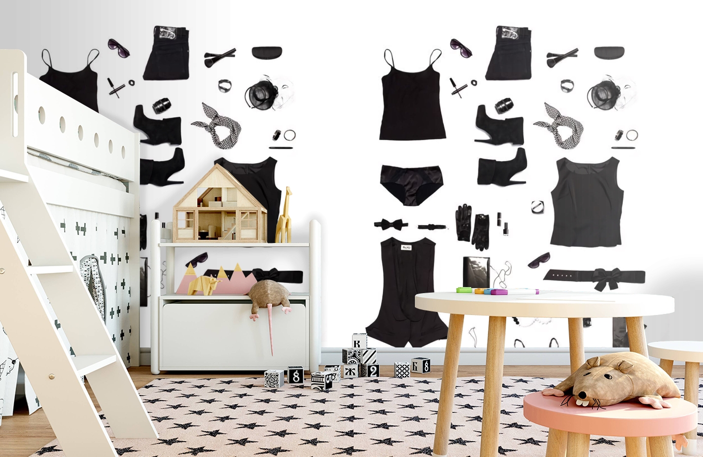 Обои P142601-4 фото в интерьере детская Обои P142601-4 фото в интерьере детская