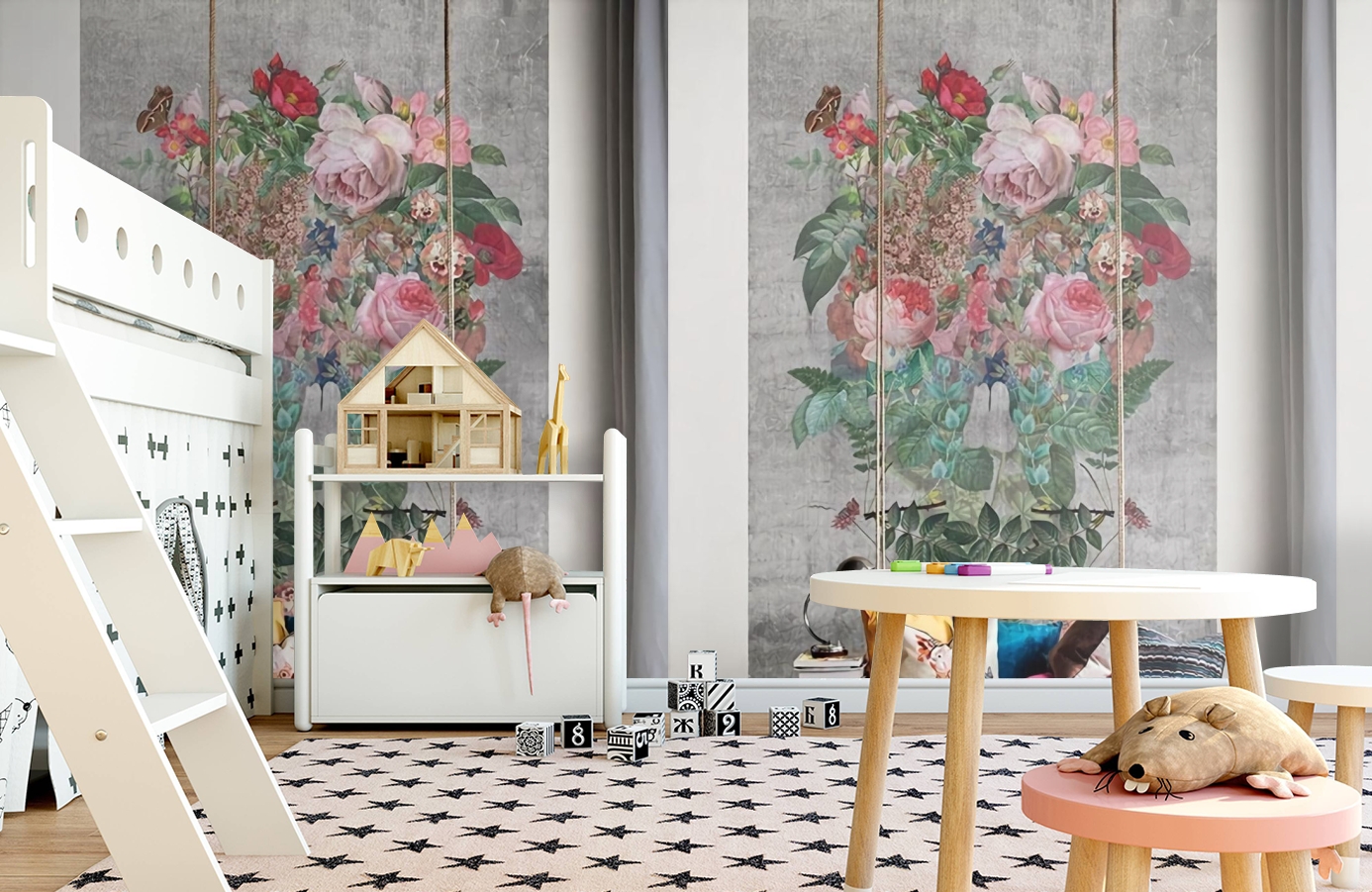 Обои P200501-4 фото в интерьере детская