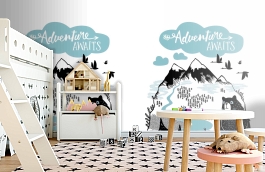 Обои 100587 фото в интерьере детская превью