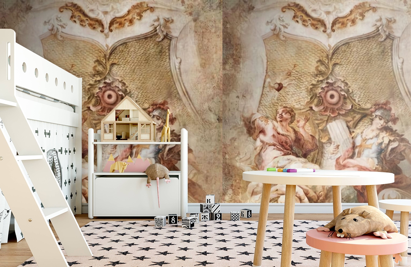 Обои 81303 фото в интерьере детская