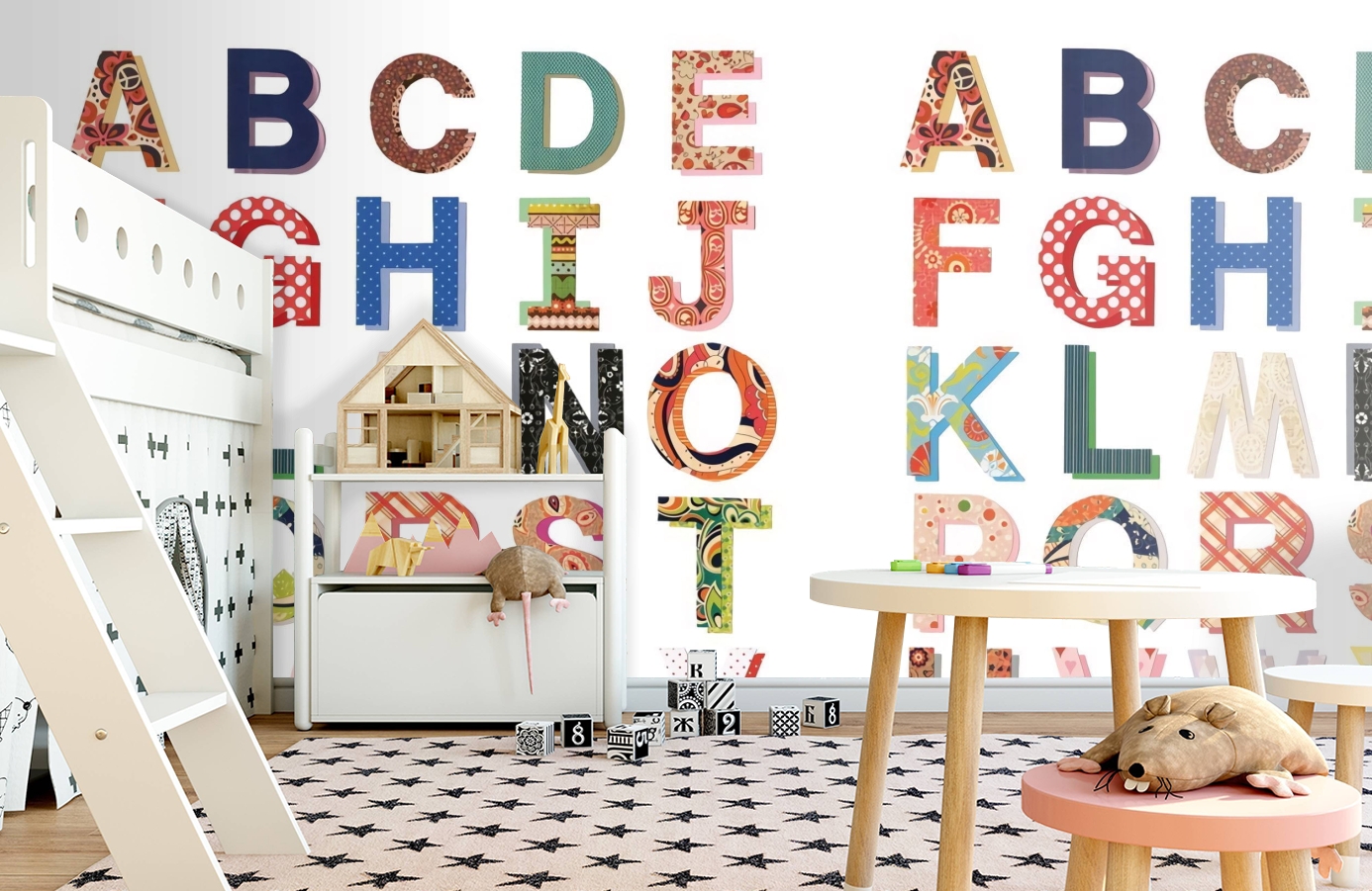 Обои P121803-5 фото в интерьере детская