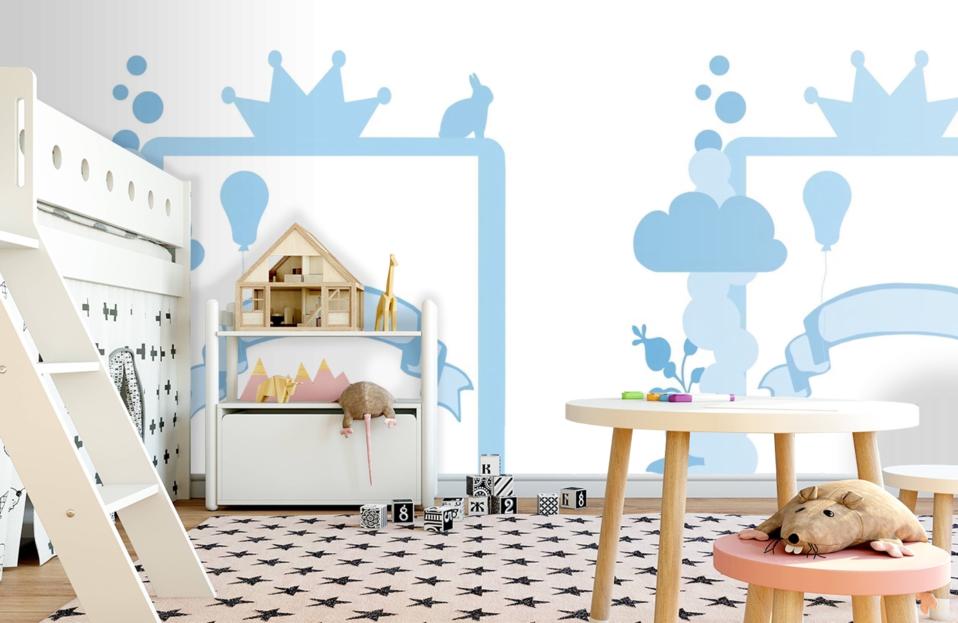 Обои P121902-5 фото в интерьере детская