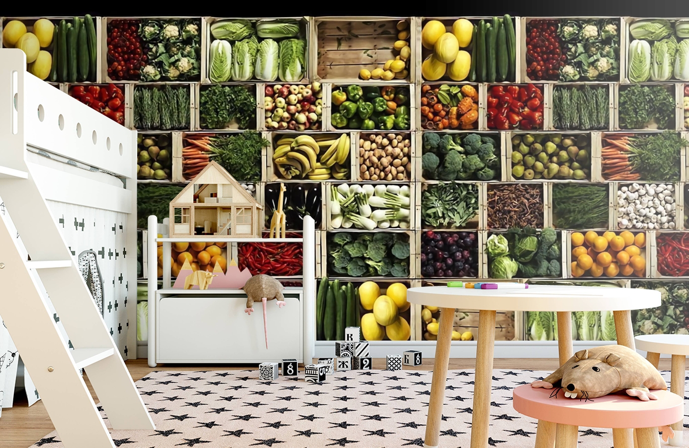 Обои P192901-5 фото в интерьере детская