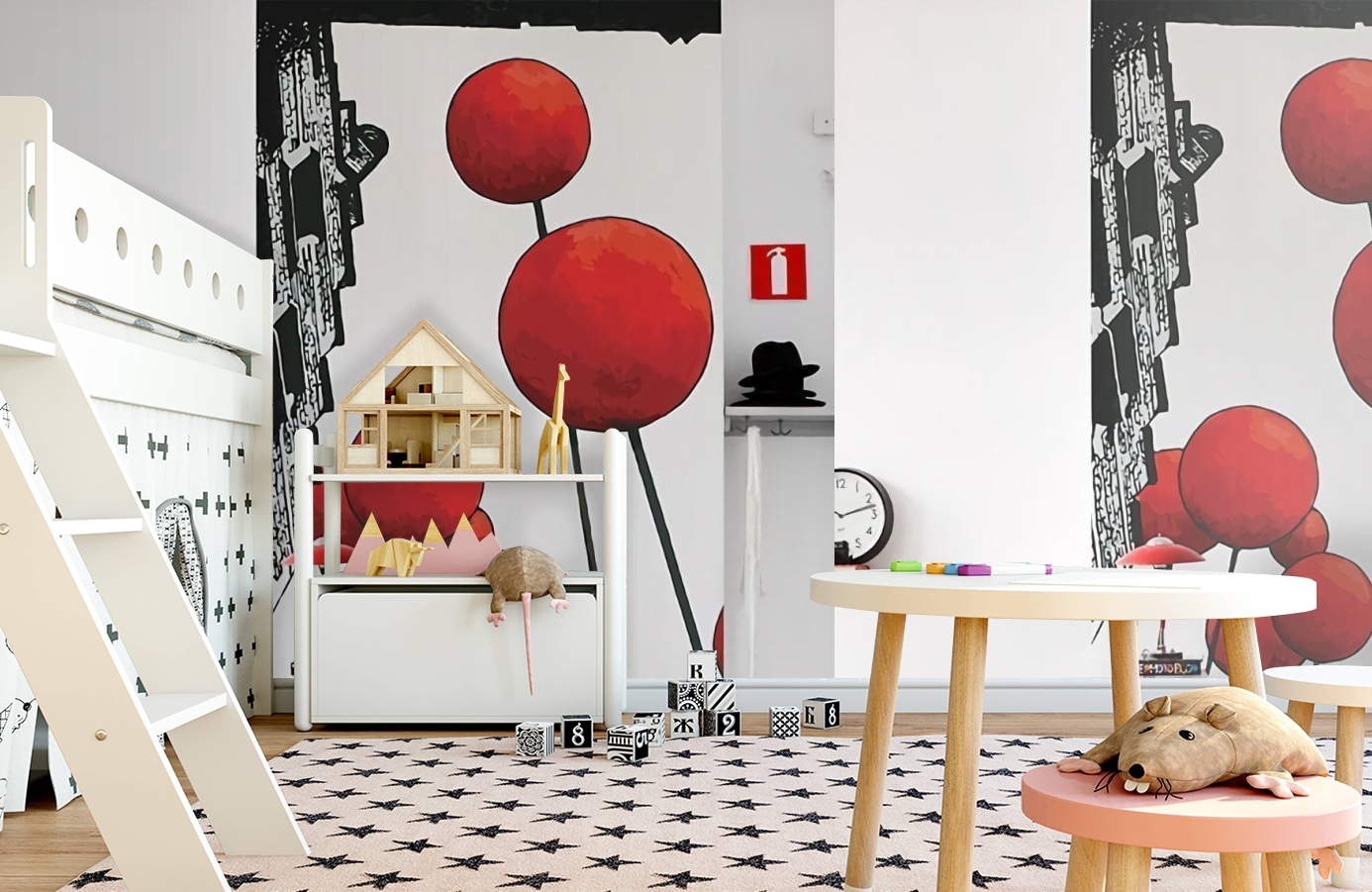 Обои P201301-5 фото в интерьере детская