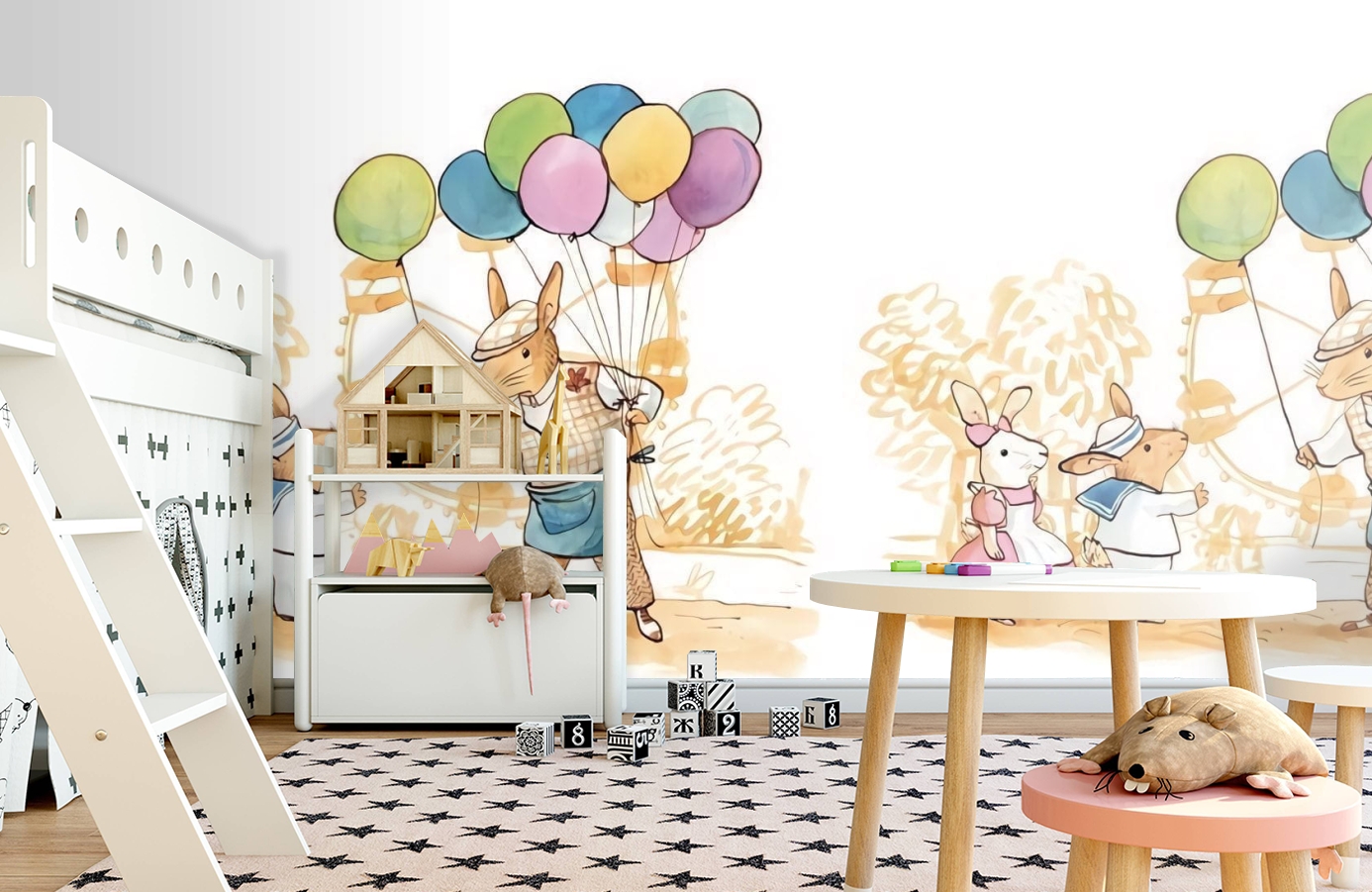 Обои 1233001 фото в интерьере детская