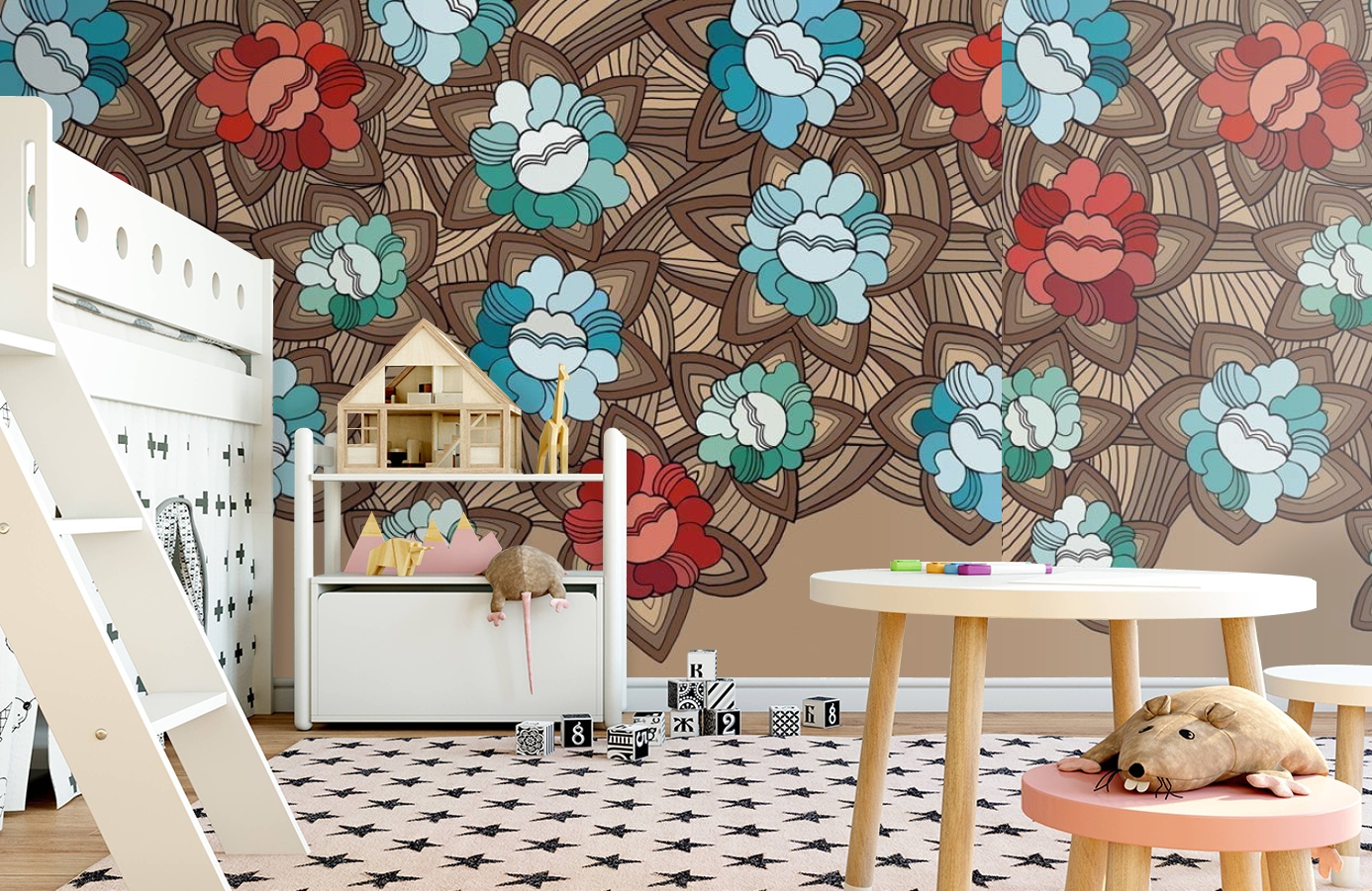 Обои DM219-2 фото в интерьере детская