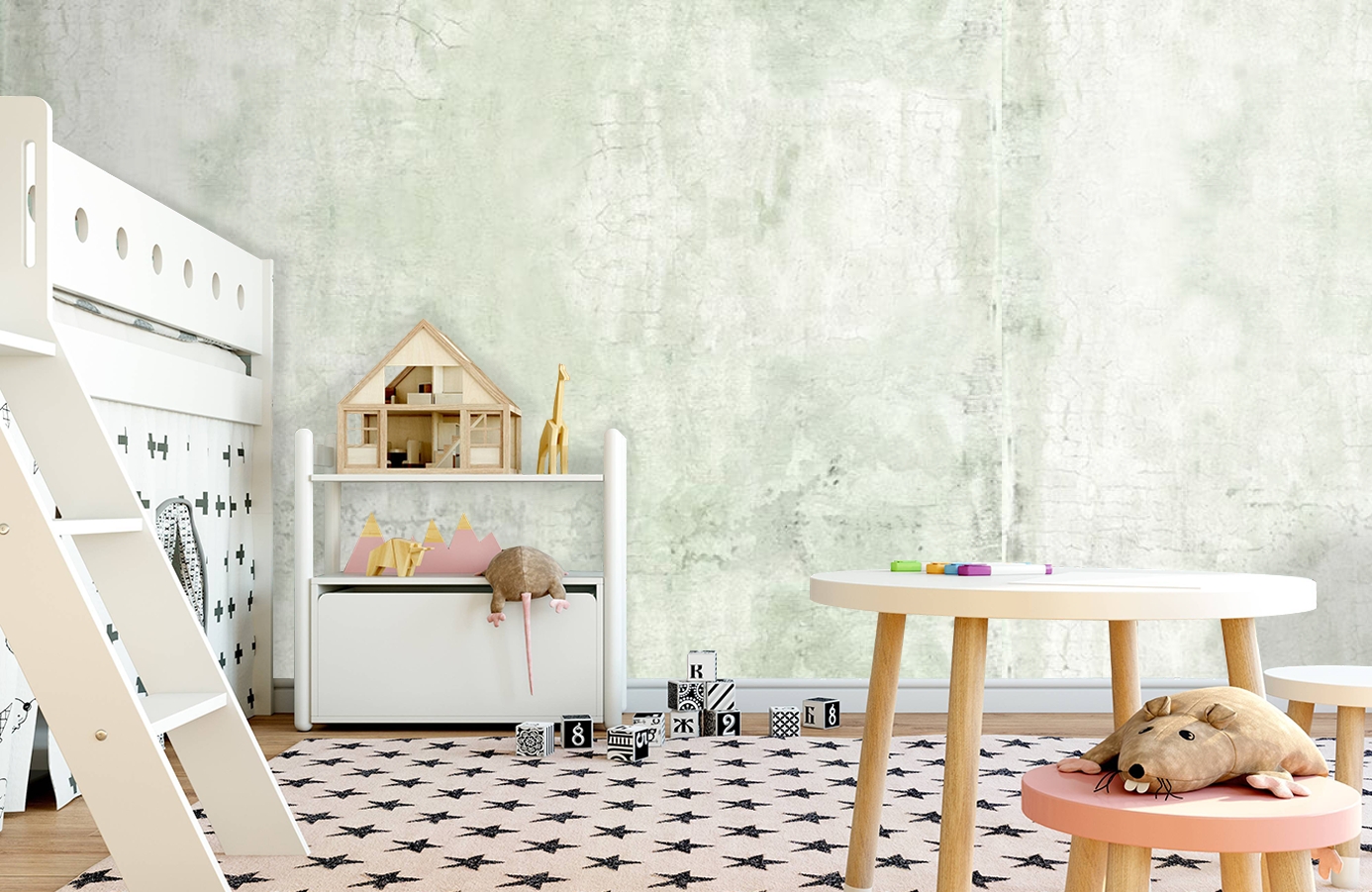 Обои E020801-6 фото в интерьере детская