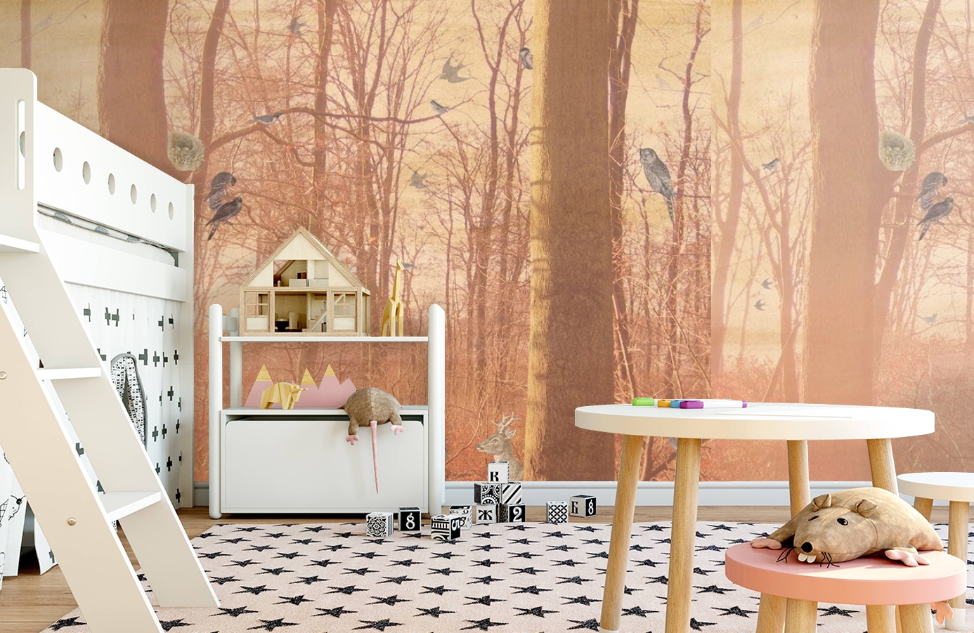 Обои P011401-6 фото в интерьере детская