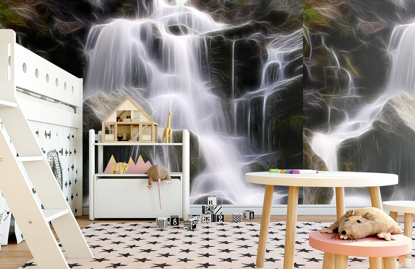 Обои P020101-6 фото в интерьере детская