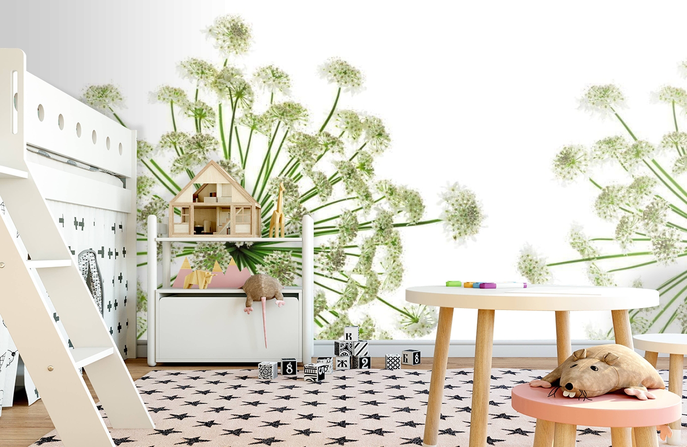 Обои P021501-6 фото в интерьере детская