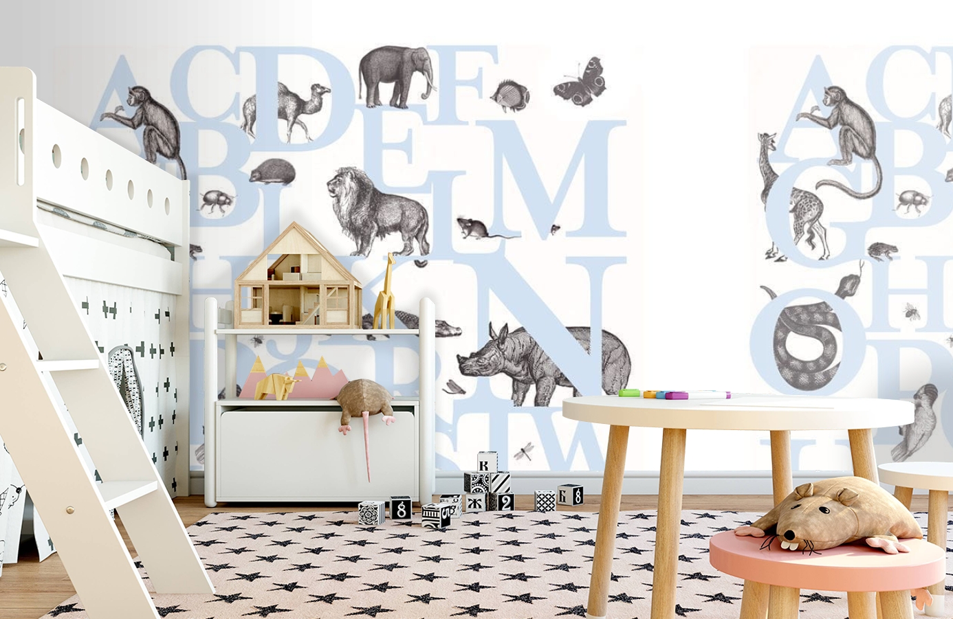 Обои P120401-6 фото в интерьере детская