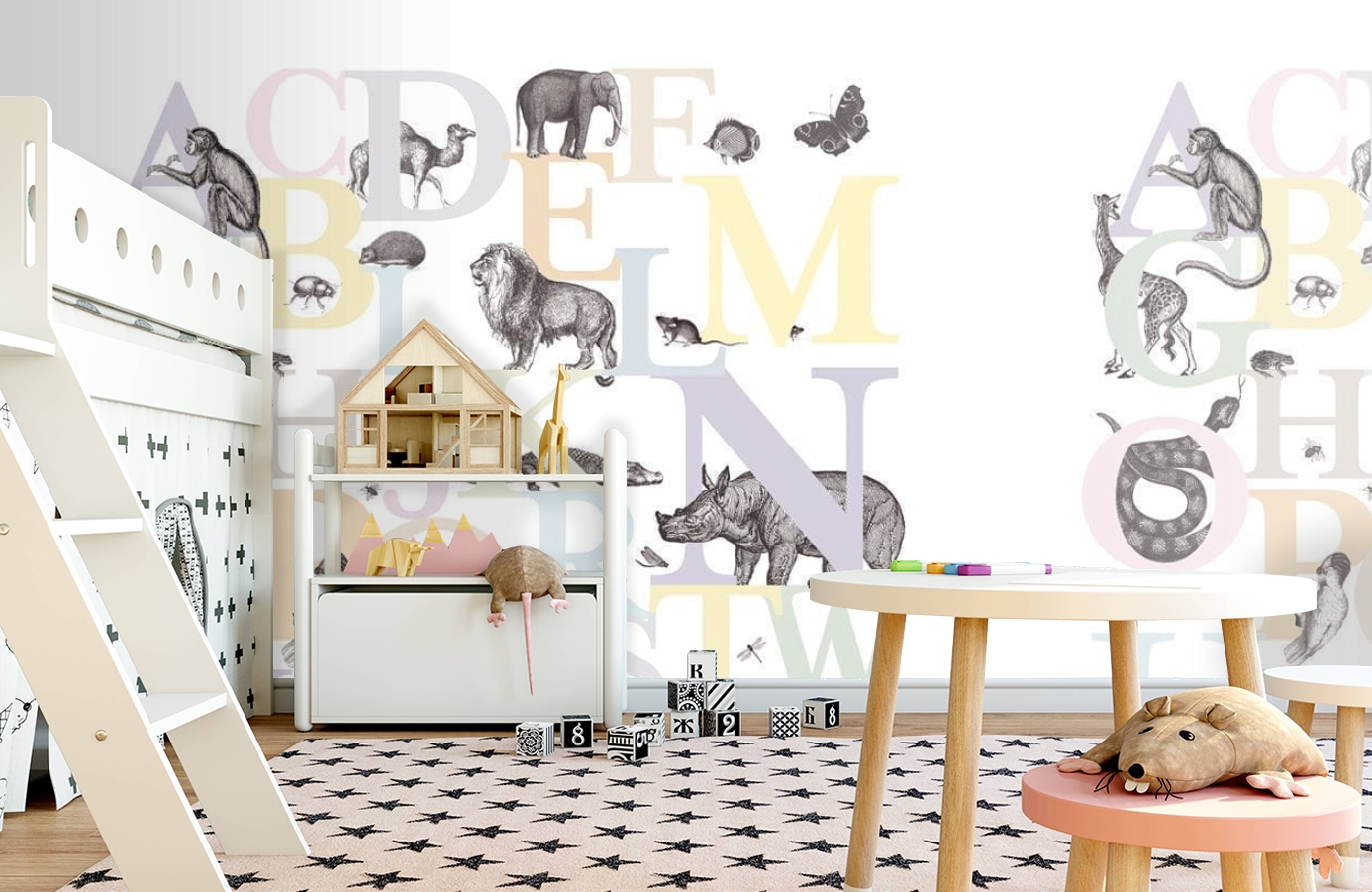 Обои P120403-6 фото в интерьере детская