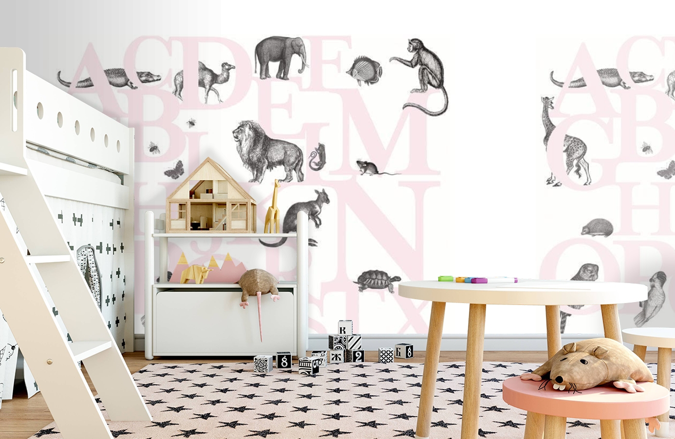 Обои P120405-6 фото в интерьере детская