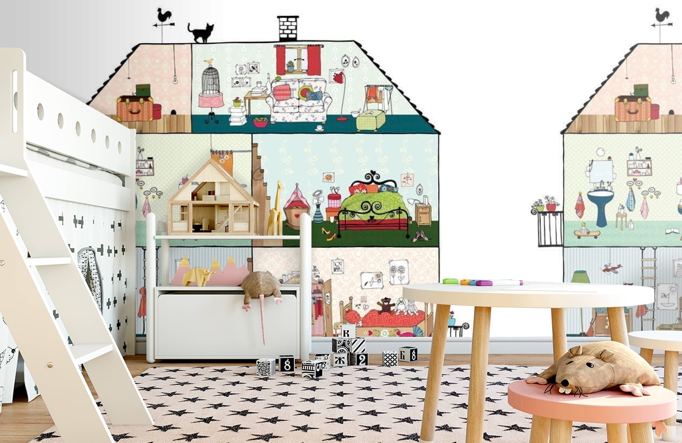 Обои P120701-6 фото в интерьере детская