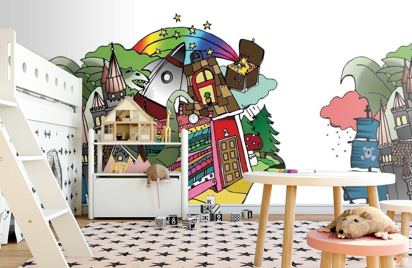 Обои P120801-6 фото в интерьере детская