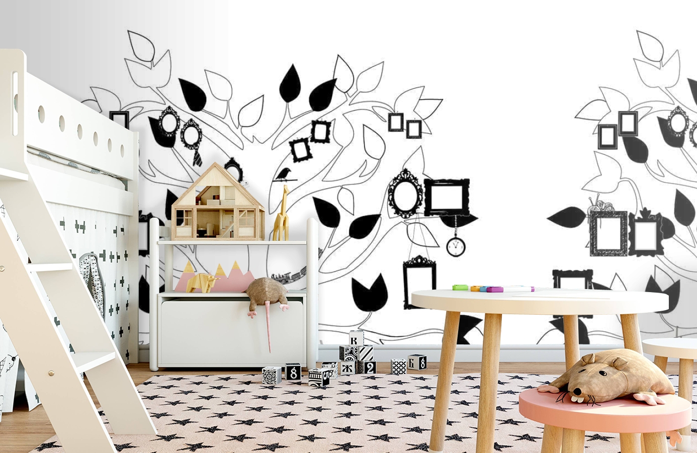 Обои P121202-6 фото в интерьере детская