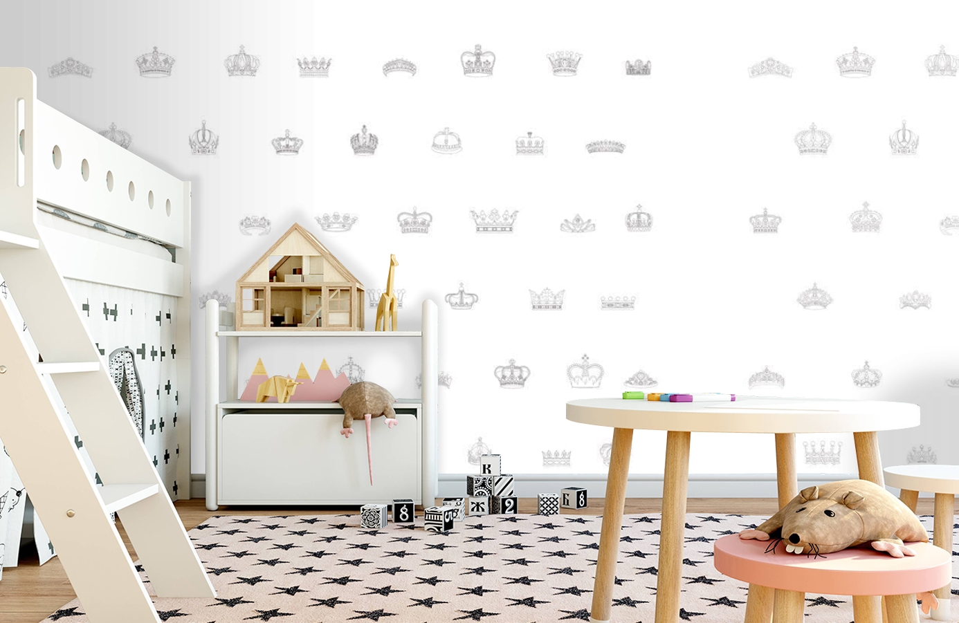 Обои P122002-6 фото в интерьере детская