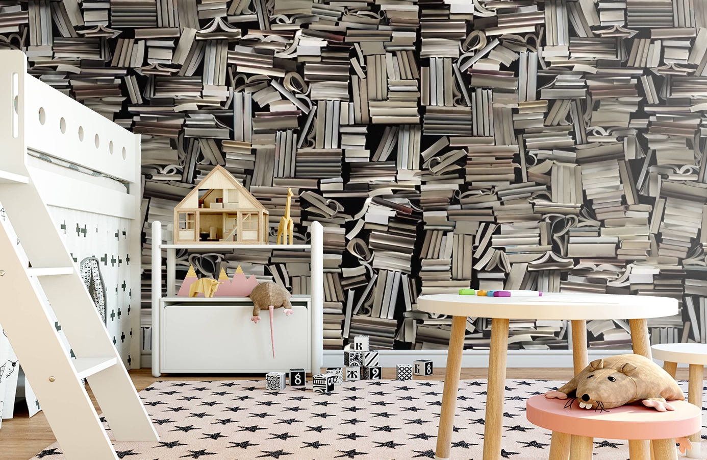 Обои P190301-6 фото в интерьере детская