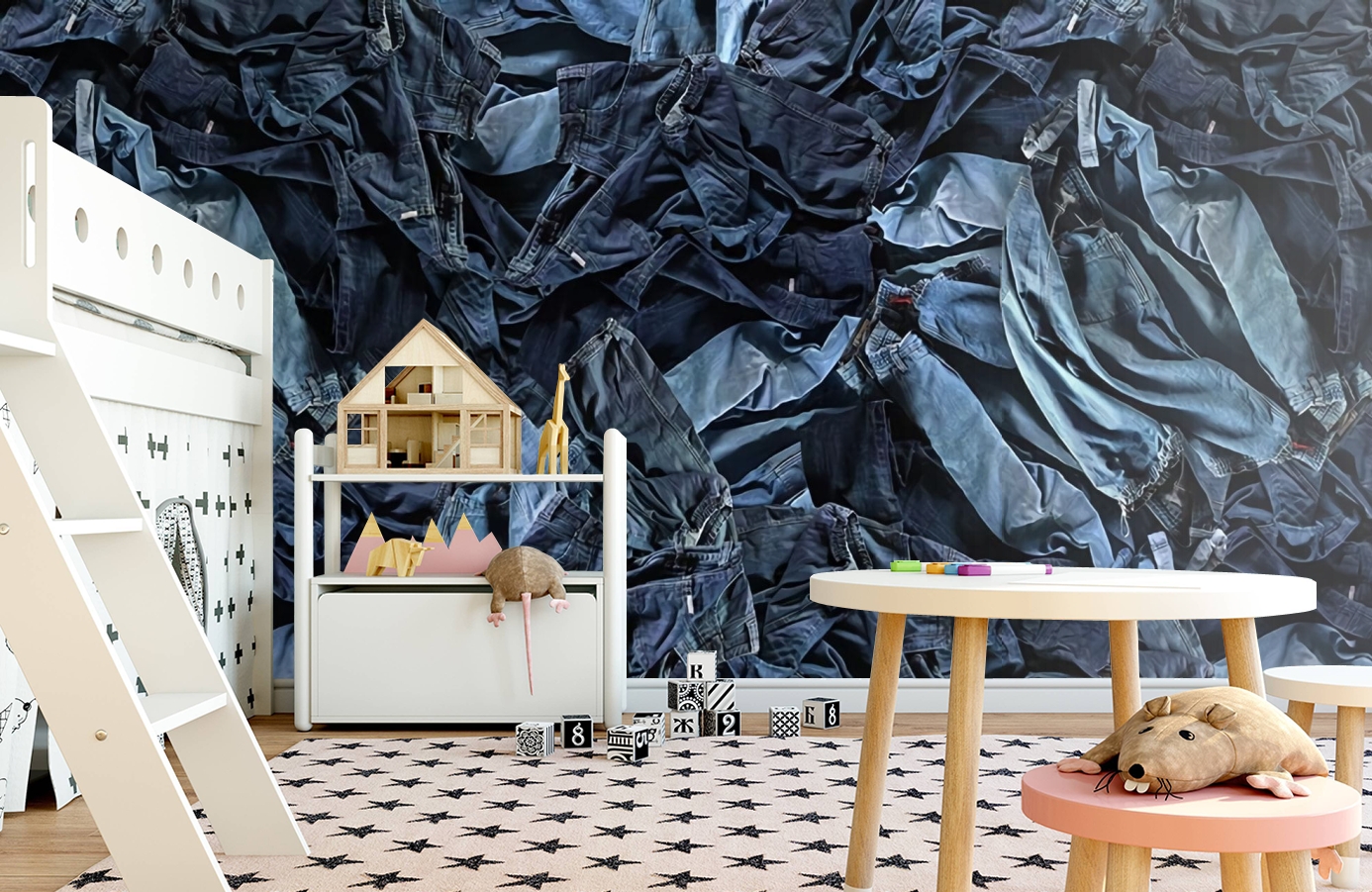 Обои P191301-6 фото в интерьере детская