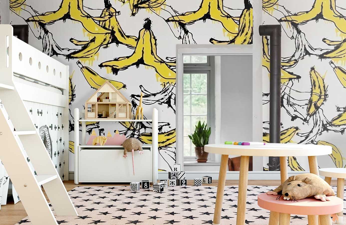 Обои P201201-6 фото в интерьере детская