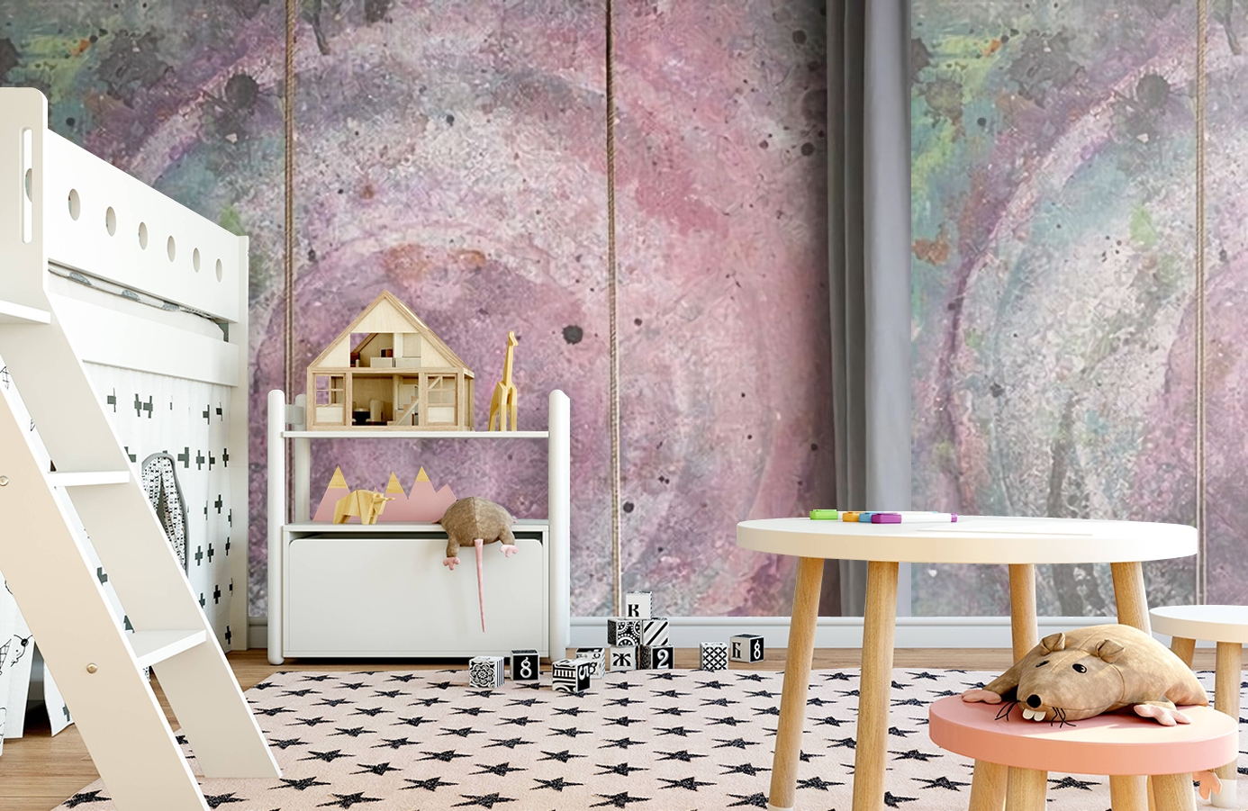 Обои P201701-6 фото в интерьере детская