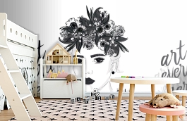 Обои 100860 фото в интерьере детская превью