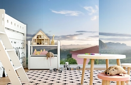 Обои 101164 фото в интерьере детская превью