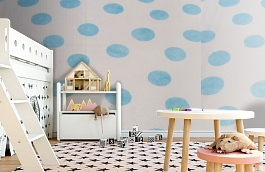 Обои F16.0006.A03 DOTS.410 A-0 фото в интерьере детская превью