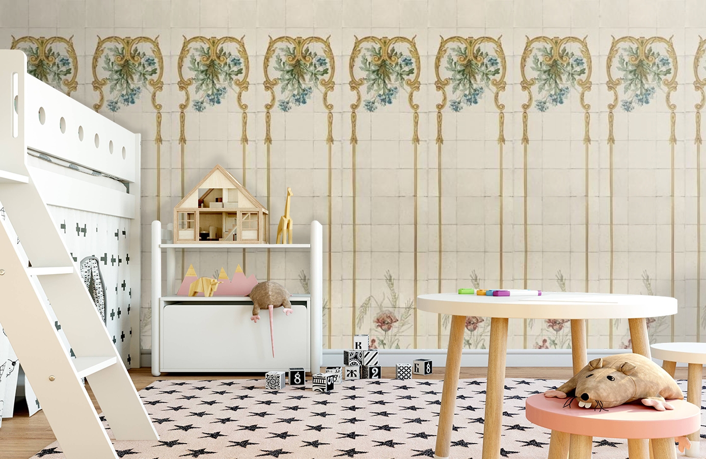 Обои E030201-8 фото в интерьере детская