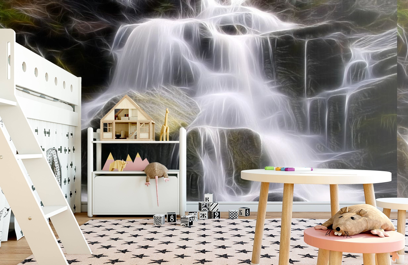 Обои P020101-8 фото в интерьере детская