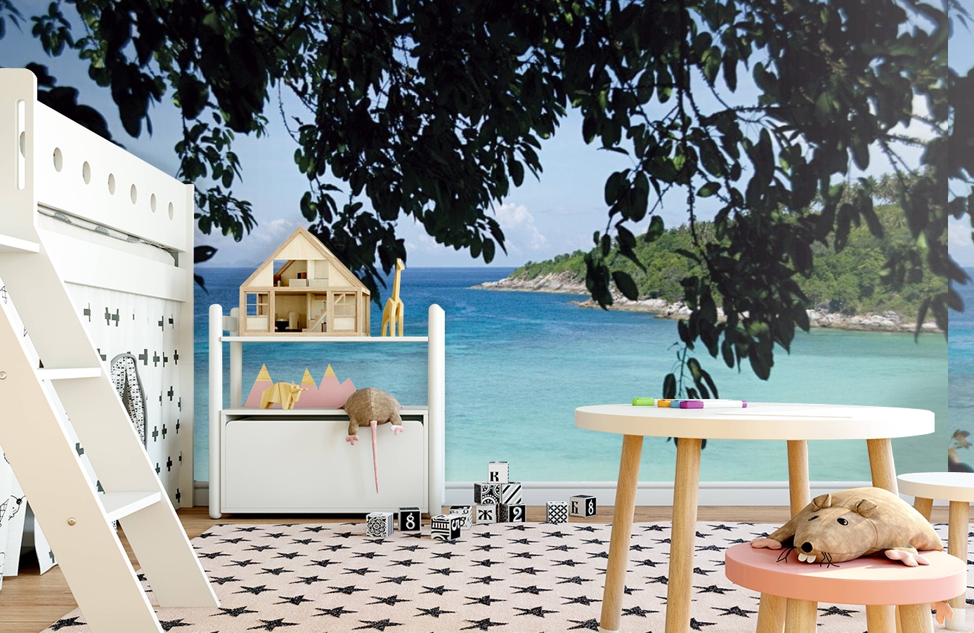 Обои P020601-8 фото в интерьере детская