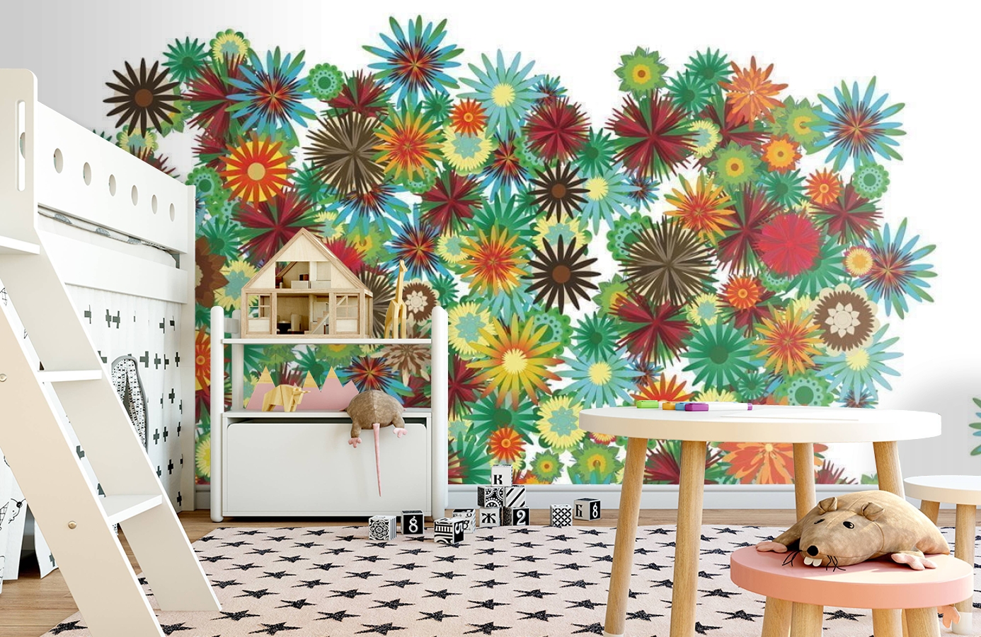 Обои P031207-8 фото в интерьере детская