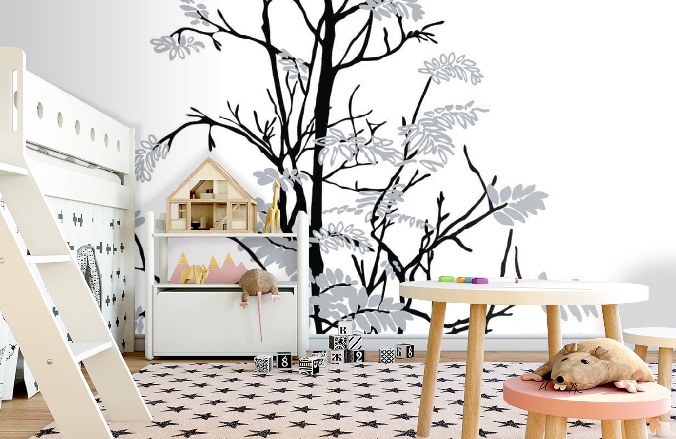 Обои P031802-8 фото в интерьере детская