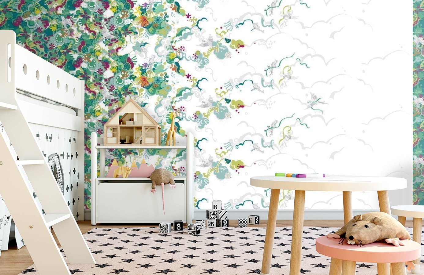 Обои P032301-8 фото в интерьере детская