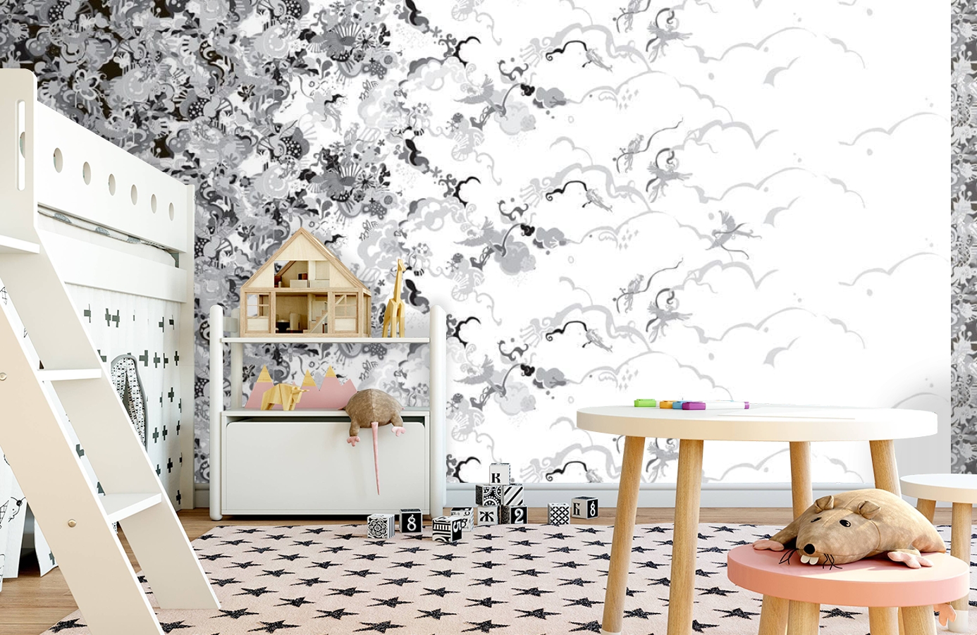 Обои P032303-8 фото в интерьере детская
