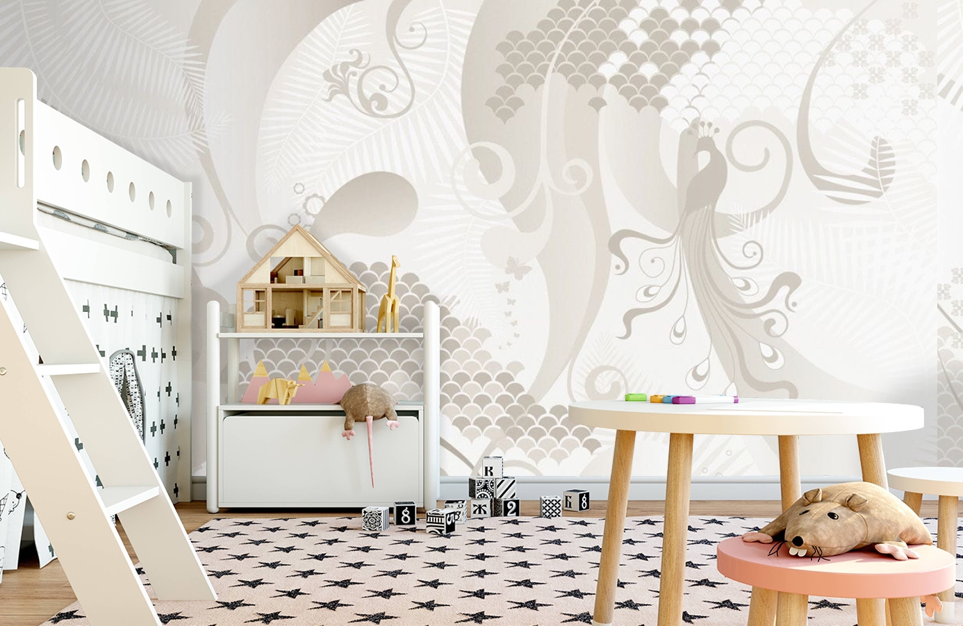 Обои P032503-8 фото в интерьере детская