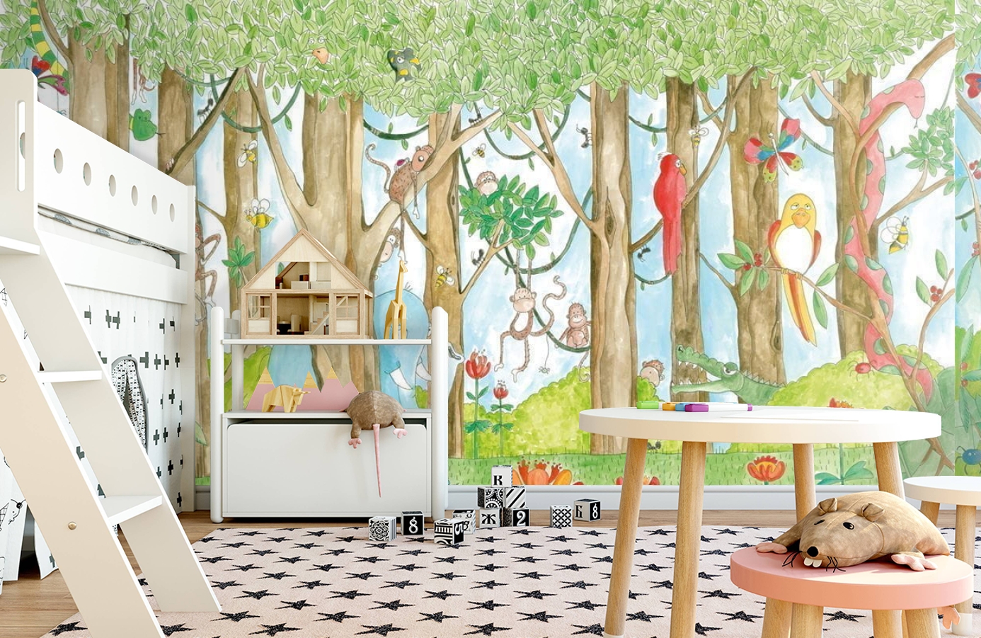 Обои P120101-8 фото в интерьере детская