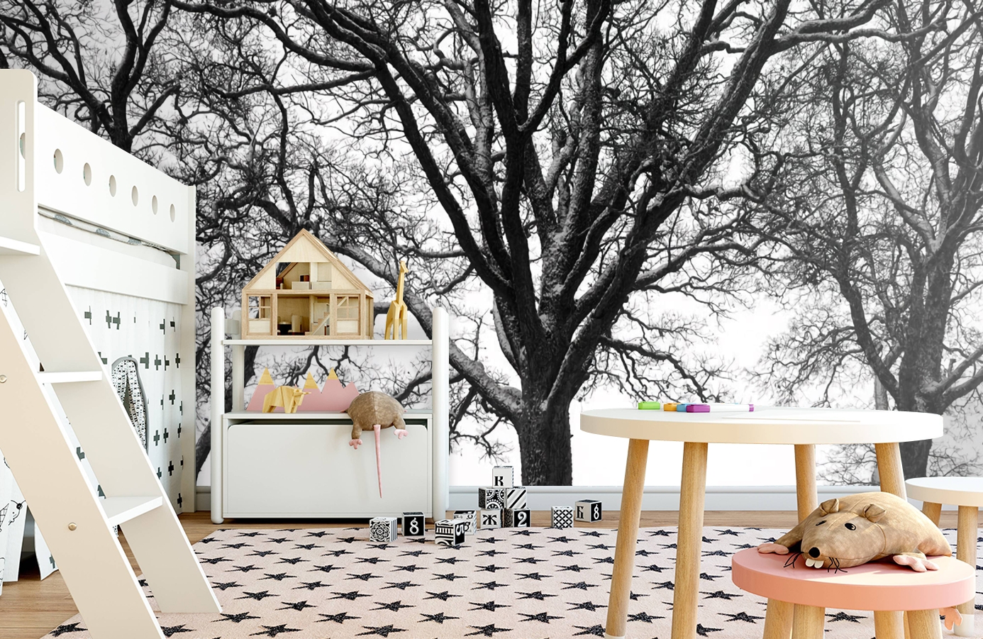 Обои P020501-9 фото в интерьере детская