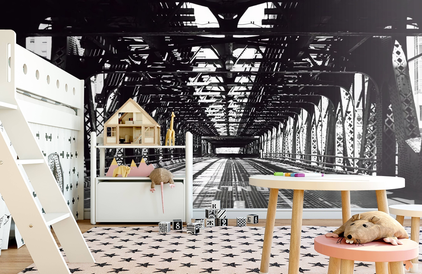 Обои P020901-9 фото в интерьере детская