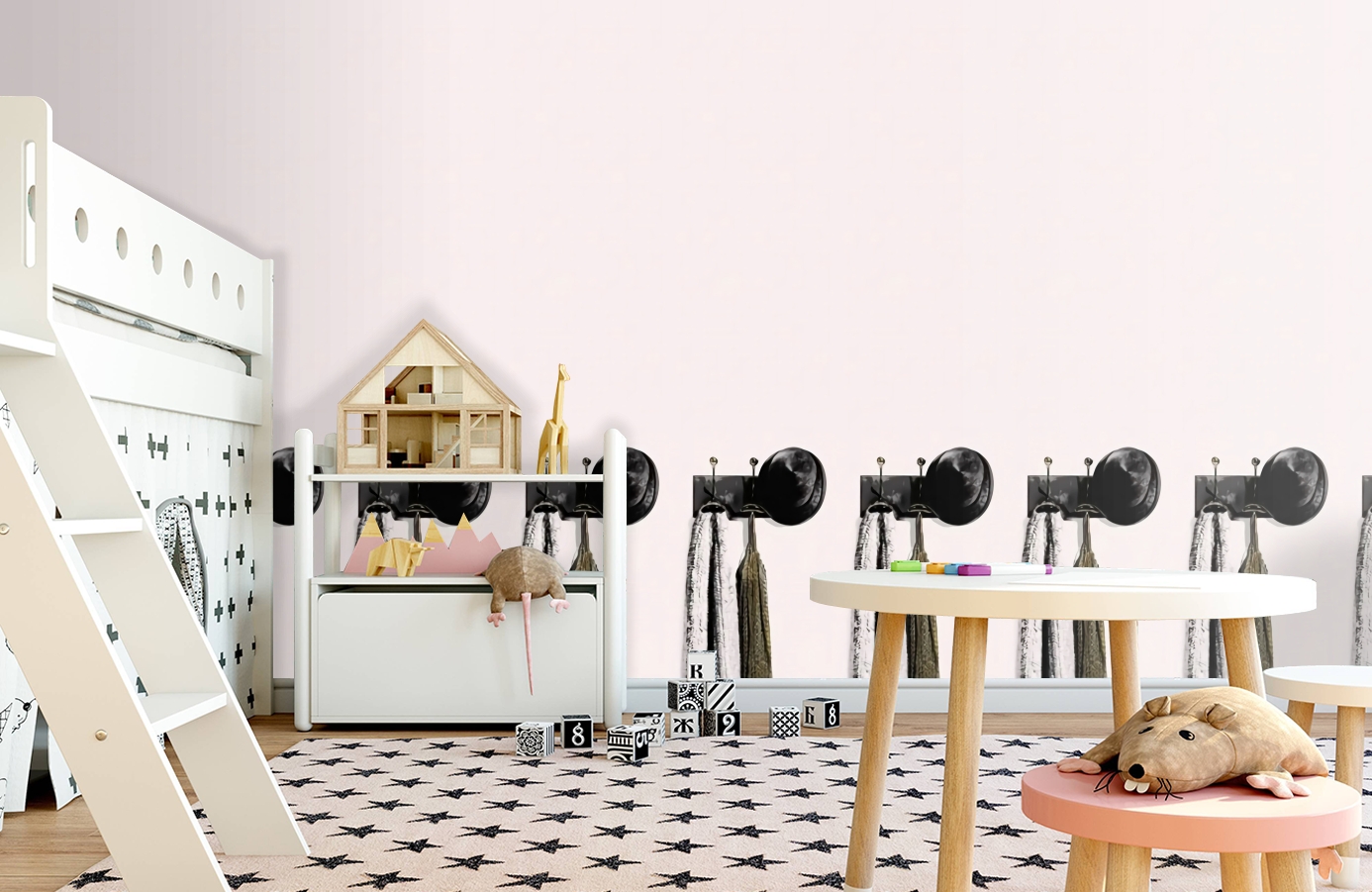 Обои DM227-1 фото в интерьере детская