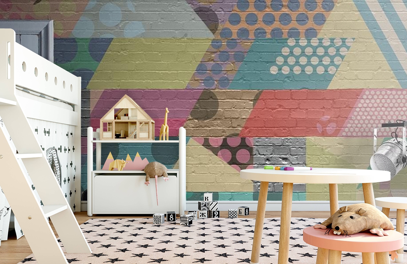 Обои P202802-0 фото в интерьере детская