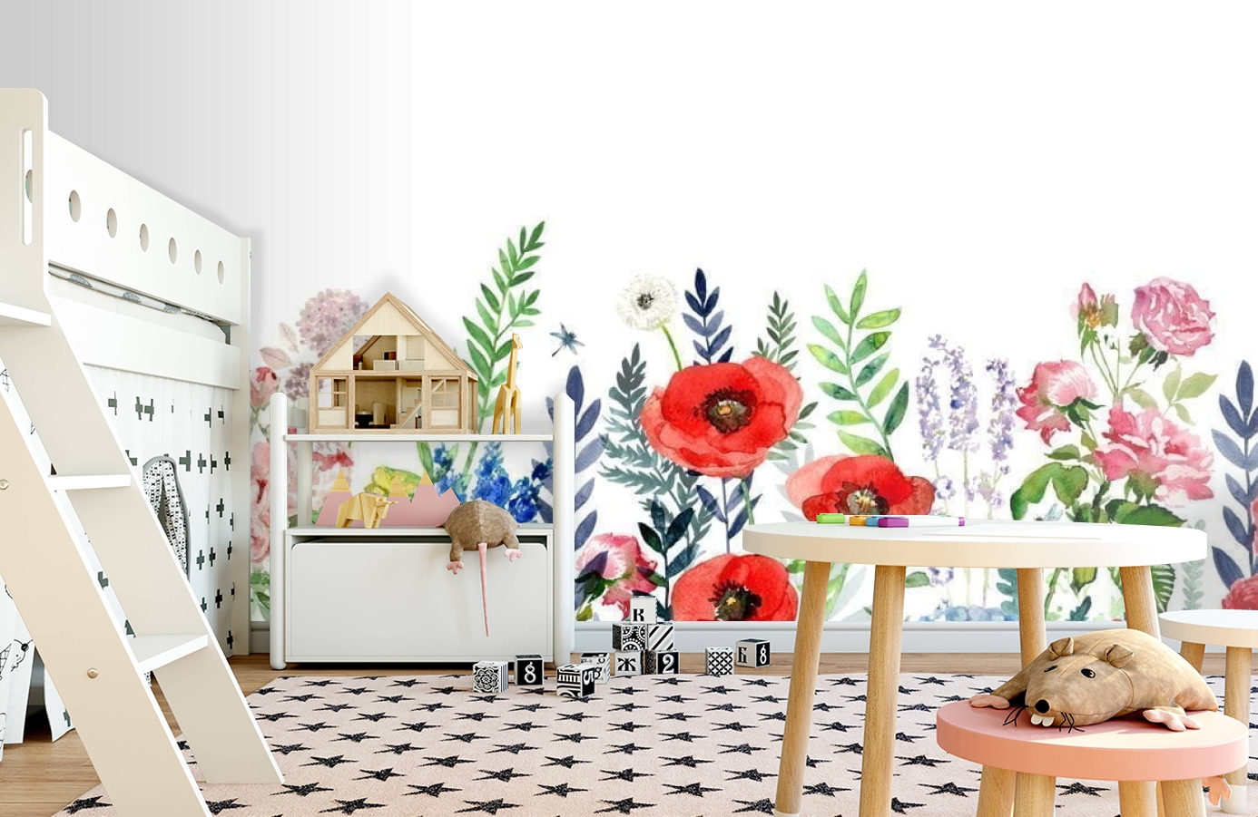 Обои P260701-10 фото в интерьере детская