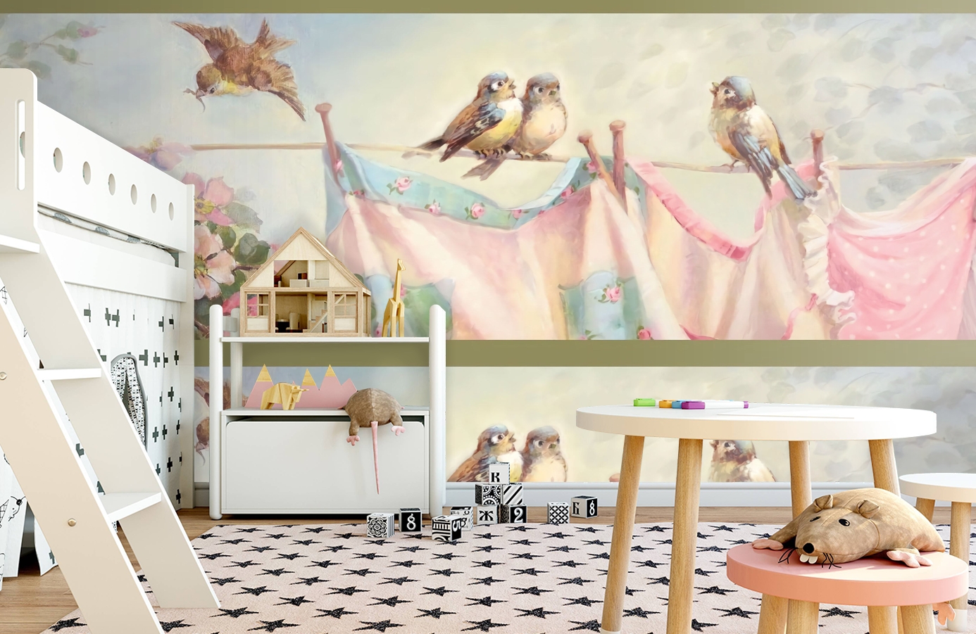 Обои CBB2221 фото в интерьере детская