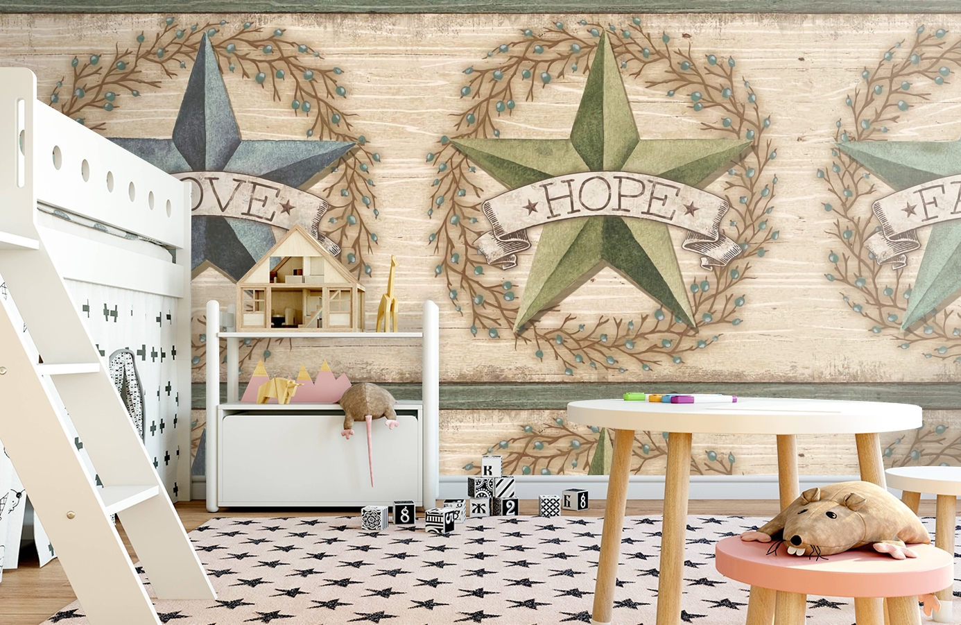 Обои CBB2252 фото в интерьере детская
