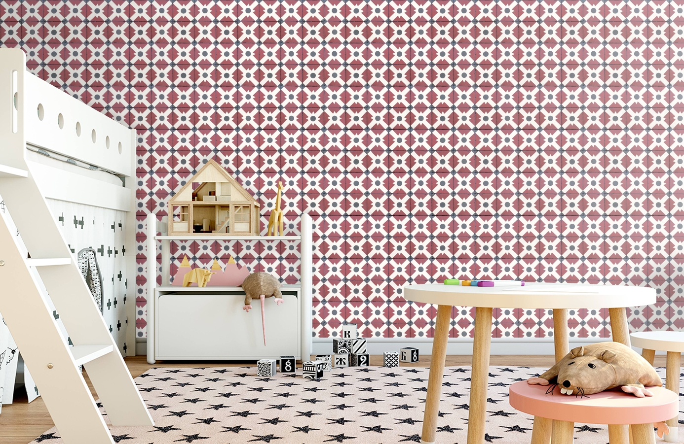 Обои 3000012 фото в интерьере детская