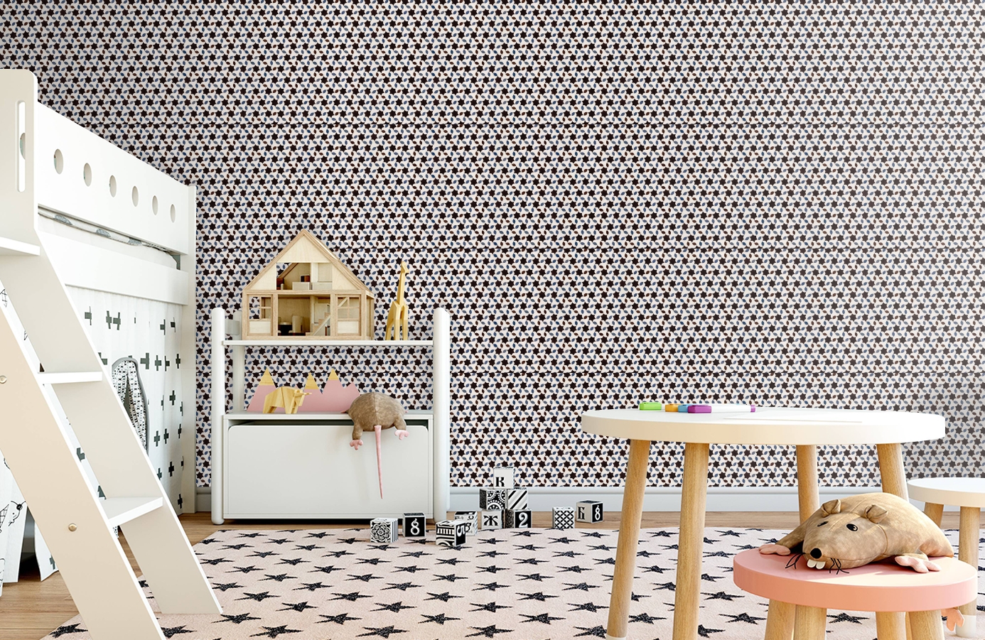 Обои 3000035 фото в интерьере детская